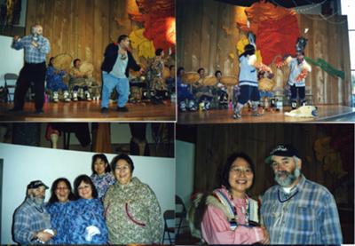  Dawns Werin gyda Indiaid Cochion<br>Folk Dancing with American Indians.