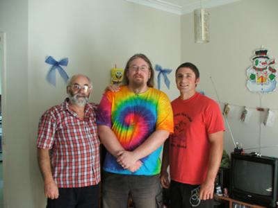 Gordon (me) and my two sons, in Melbourne, Australia