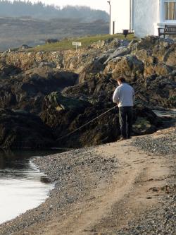 Fishing at Cymyran Beach, Rhosneigr