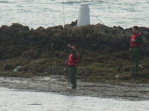 Fishing off Rhosneigr Beach