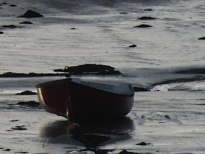 Malltraeth - Estuary Mud-Bound Boat