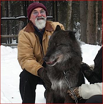 Andrew Weare and Sable (aka 'The Beast')