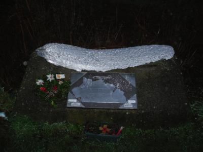 Memorial plaque to the crew of a B24 Bomber in the Holyhead Breakwater Country Park.