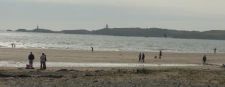 Llanddwyn Island in the near distance. Anglesey Hidden Gem