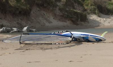 Lligwy Beach Windsurfer Anglesey Hidden Gem