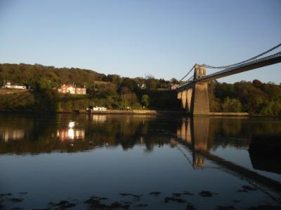 Thomas Telford's Suspension Bridge - Menai Straits Evening Beauty - Anglesey Hidden Gem