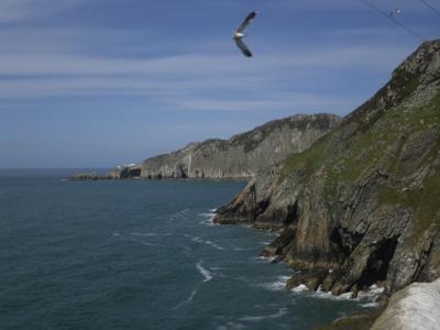 North Stack fromSouth Stack Lighthouse on Holy Island Anglesey Hidden Gem