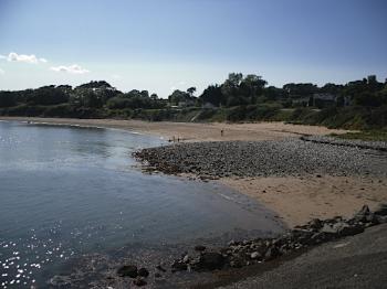 The Sandy Penmon Beach on Anglesey