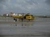 RAF Valley 22 Squadron Search & Rescue Helicopter Landed on Broad Beach, Rhosneigr